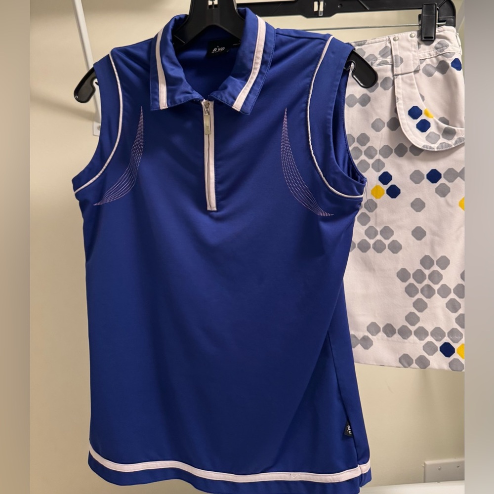 Nivo White Golf Skirt (M/4) + Purple Golf Tank (S) Set!!